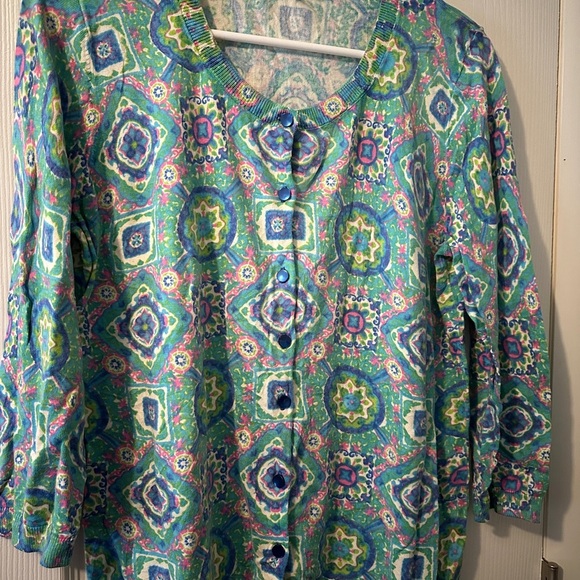 Colorful Patterned Women's Top - Picture 1 of 4